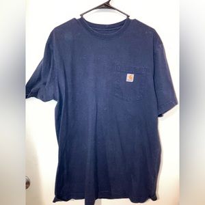 Carhartt Navy Pocket Tee size Medium vintage